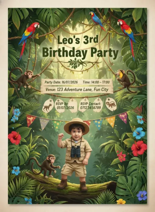 AI-generated invitation