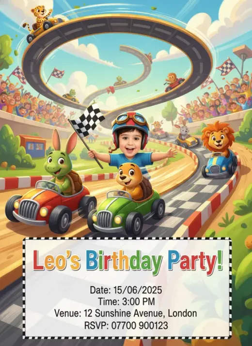 Birthday invitation sample