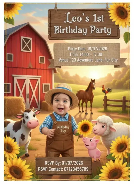 AI-generated invitation